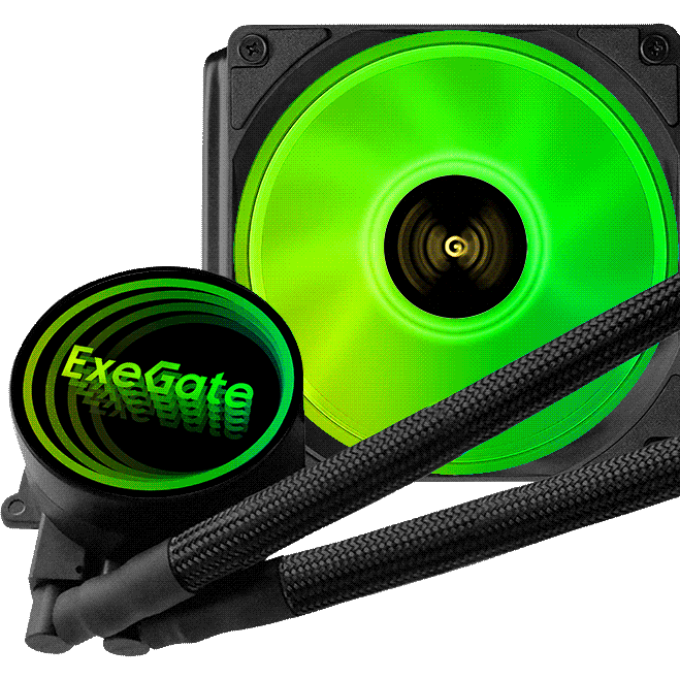Комплект водяного охлаждения EXEGATE BLACKWATER-120V3.PWM.ARGB EX298708RUS