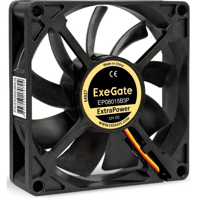 Вентилятор 12В DC EXEGATE EXTRAPOWER EP08015B3P EX295238RUS